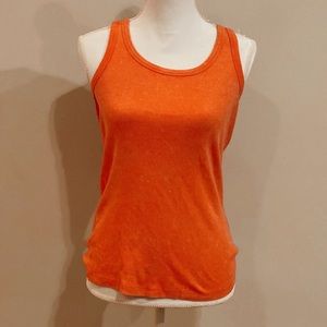 orange tank top